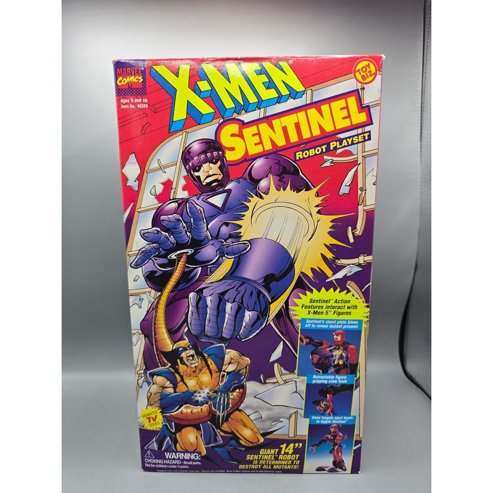 Vintage 1994 Toy Biz X-Men Sentinel Robot Playset Giant 14 Inch Marvel Figure